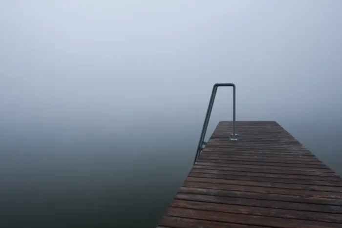 Framed Print : Jetty in the autumn mist, Lake Mindelsee, Baden-Wuerttemberg, Germany, Europe Framed Print : Jetty in the autumn mist, Lake Mindelsee, Baden-Wuerttemberg, Germany, Europe