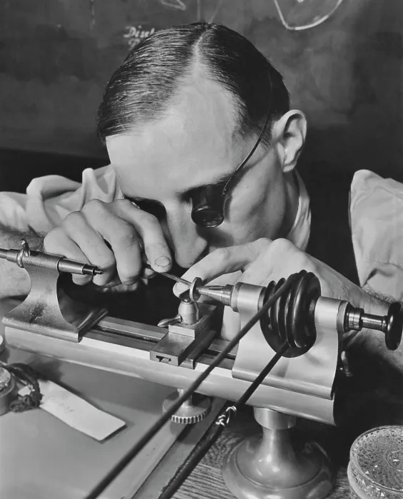 Framed Print : At Jeweller At Work