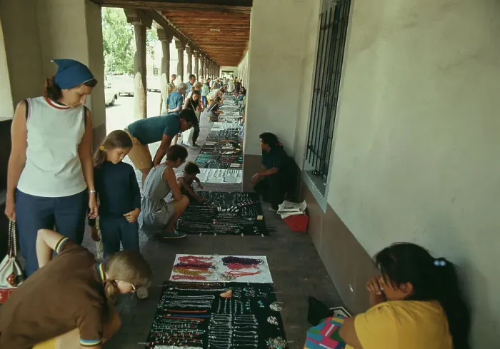 Framed Print : Jewellery Sale In New Mexico