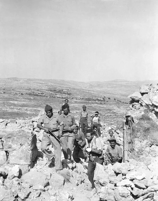 Framed Print : Jewish Military Storming Hill Framed Print : Jewish Military Storming Hill
