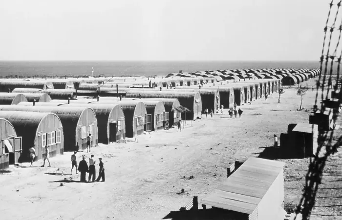 Framed Print : Jewish Refugees Being Interned Framed Print : Jewish Refugees Being Interned