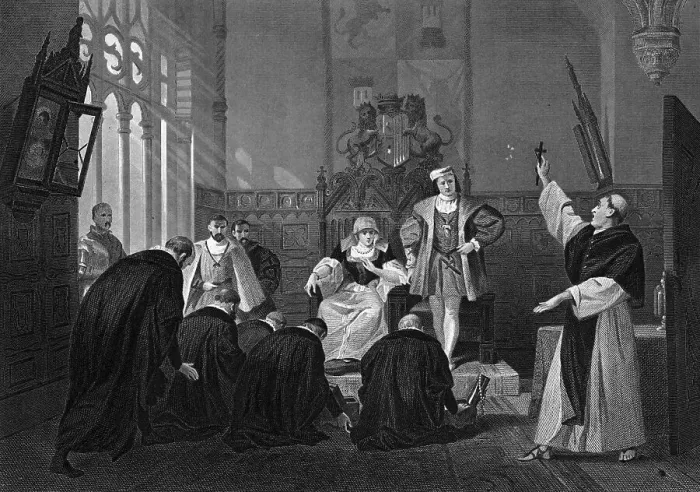 Framed Print : Jews Kneel Before Ferdinand & Isabella