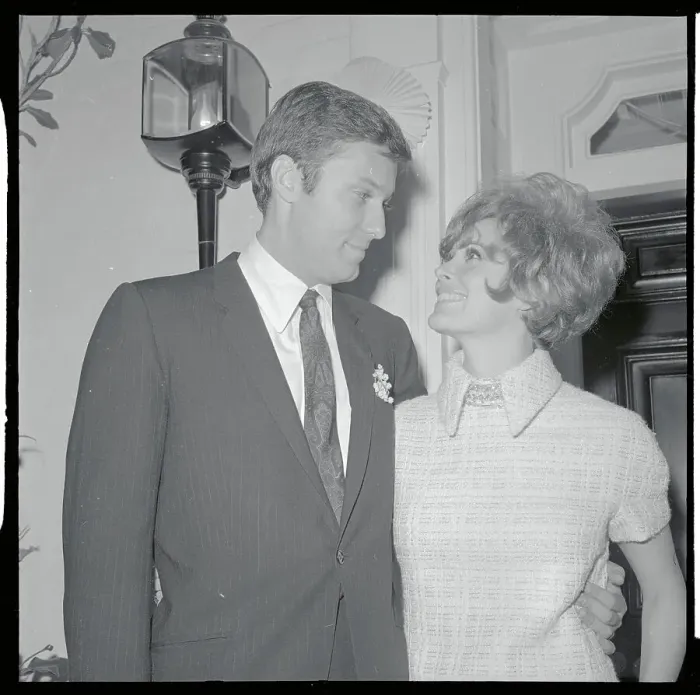 Framed Print : Jill St John and Jack Jones Gazing at Each Other