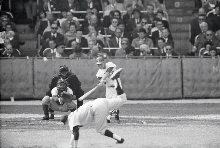 Framed Print : Jim Bouton Falling After His Pitch Framed Print : Jim Bouton Falling After His Pitch