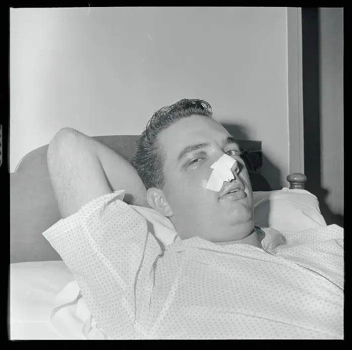Framed Print : Jim Brewer in Hospital Framed Print : Jim Brewer in Hospital