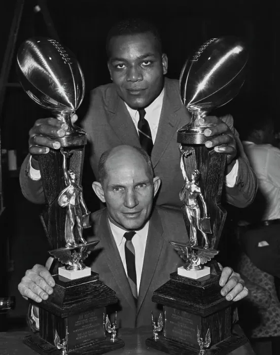 Framed Print : Jim Brown And Y.A. Tittle Framed Print : Jim Brown And Y.A. Tittle