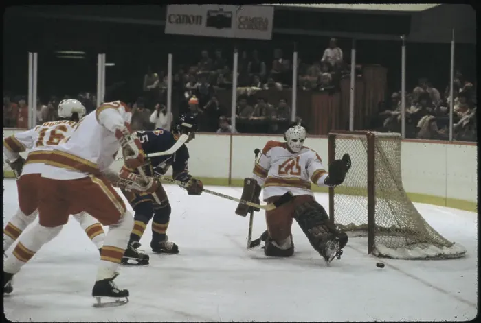 Framed Print : Jim Craig Blocking Goal Framed Print : Jim Craig Blocking Goal