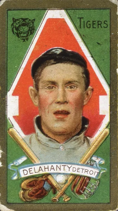 Framed Print : Jim Delahanty Baseball Card Framed Print : Jim Delahanty Baseball Card