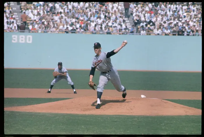 Framed Print : Jim Kaat Pitching During World Series Game