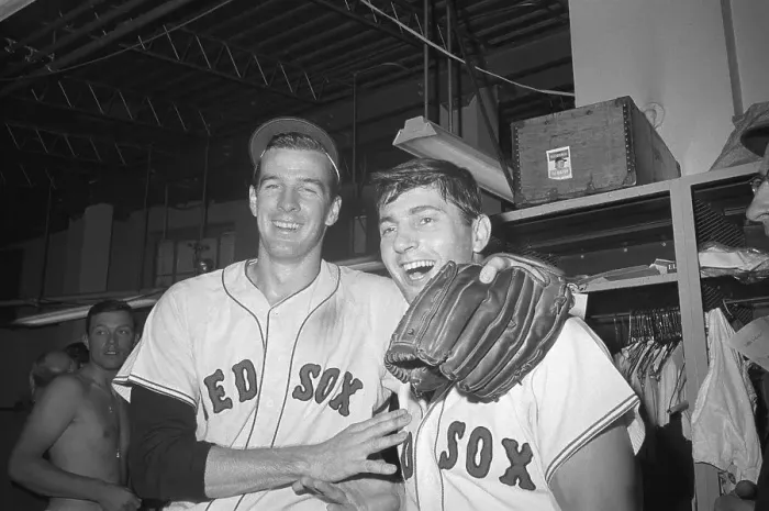 Framed Print : Jim Lonborg and Carl Yastrzemski Framed Print : Jim Lonborg and Carl Yastrzemski