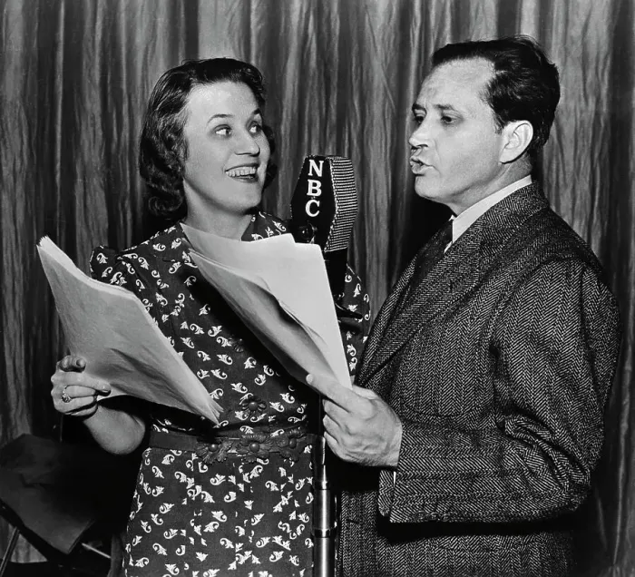 Framed Print : Jim and Marian Jordan Broadcasting Fibber McGee and Molly Program Framed Print : Jim and Marian Jordan Broadcasting Fibber McGee and Molly Program