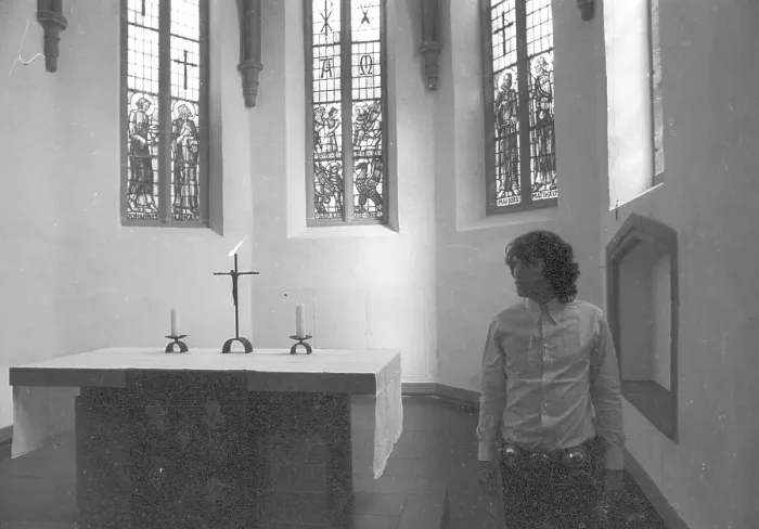 Framed Print : Jim Morrison Of The Doors Visits A Church In Germany Framed Print : Jim Morrison Of The Doors Visits A Church In Germany