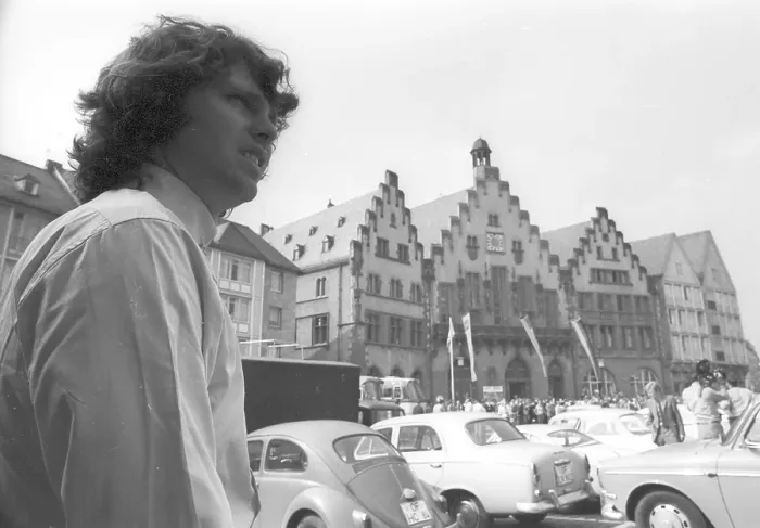 Framed Print : Jim Morrison Of The Doors Visits A Church In Germany Framed Print : Jim Morrison Of The Doors Visits A Church In Germany