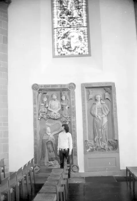 Framed Print : Jim Morrison Of The Doors Visits A Church In Germany Framed Print : Jim Morrison Of The Doors Visits A Church In Germany