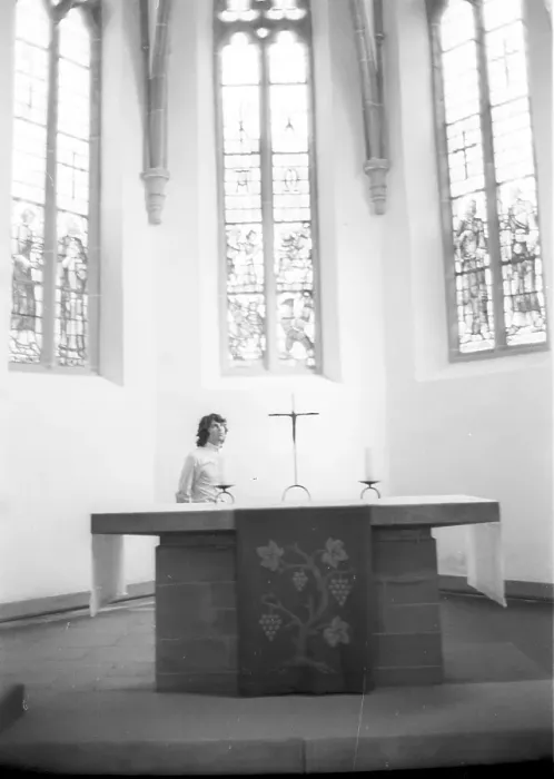 Framed Print : Jim Morrison Of The Doors Visits A Church In Germany Framed Print : Jim Morrison Of The Doors Visits A Church In Germany