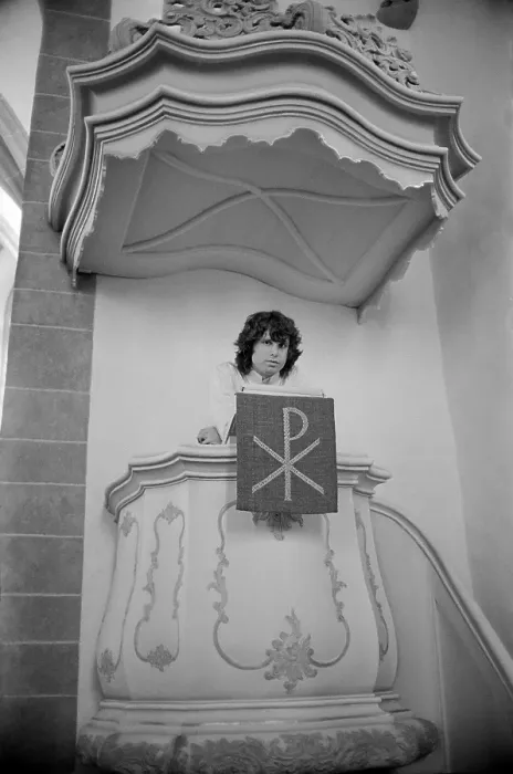 Framed Print : Jim Morrison In Germany Framed Print : Jim Morrison In Germany