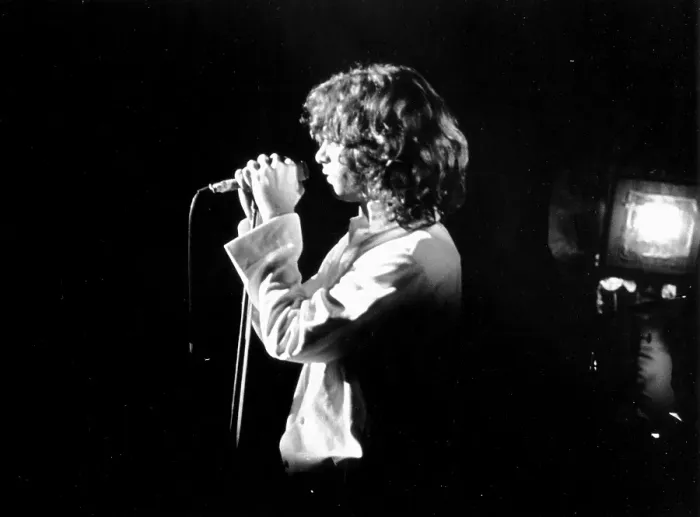 Framed Print : Jim Morrison On Stage Framed Print : Jim Morrison On Stage