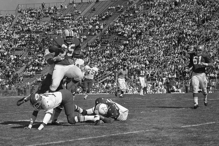 Framed Print : Jim Nance Making A Football Play Framed Print : Jim Nance Making A Football Play