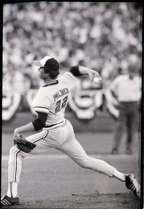 Framed Print : Jim Palmer Pitches During All-Starr Game
