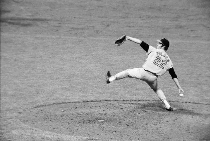 Framed Print : Jim Palmer Pitching During Baseball Game Framed Print : Jim Palmer Pitching During Baseball Game