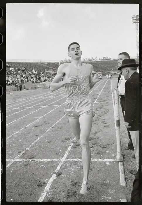 Framed Print : Jim Ryun Beating Olympic Record Framed Print : Jim Ryun Beating Olympic Record