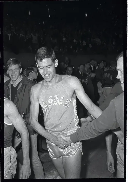 Framed Print : Jim Ryun After Winning Race