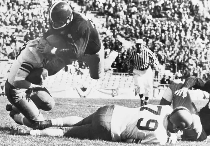 Framed Print : Jim Swink and Fred Kuczala During Game