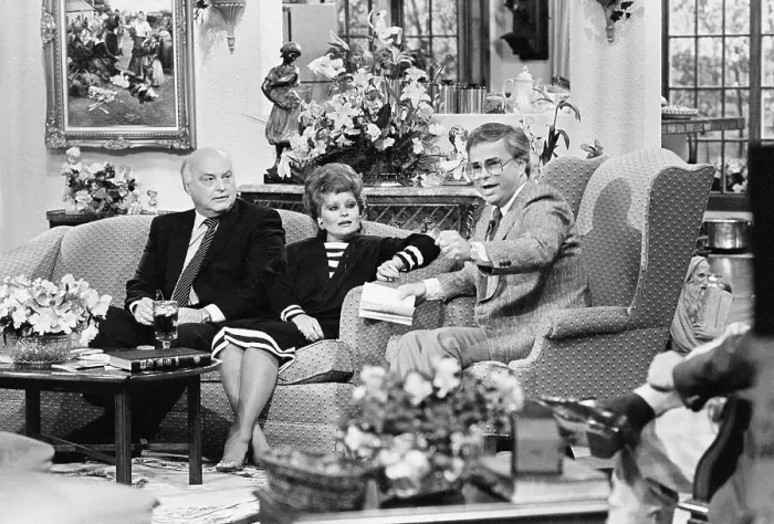 Framed Print : Jim and Tammy Bakker on Television Program Framed Print : Jim and Tammy Bakker on Television Program
