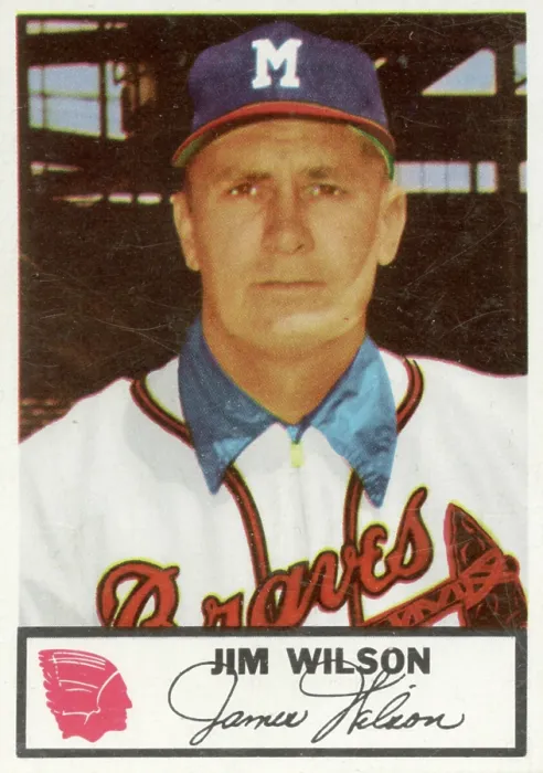 Framed Print : Jim Wilson Baseball Card Framed Print : Jim Wilson Baseball Card