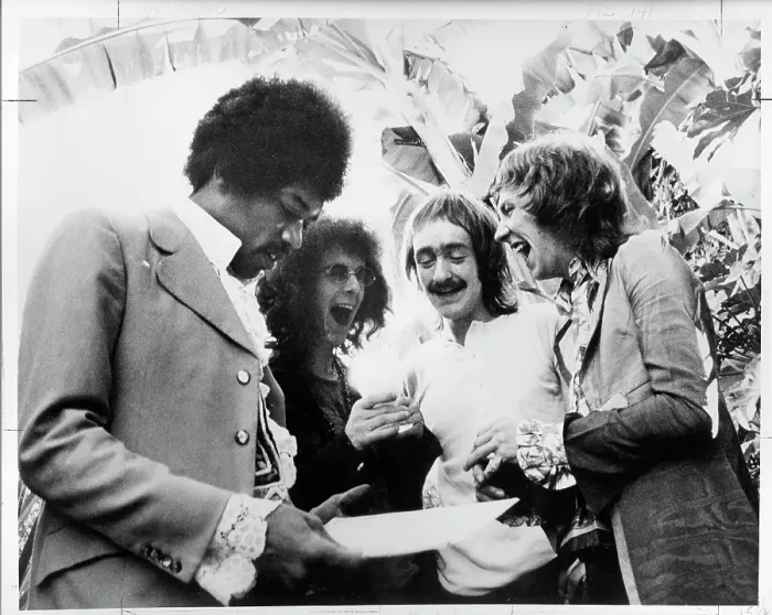 Framed Print : Jimi Hendrix Experience With Dave Mason Framed Print : Jimi Hendrix Experience With Dave Mason