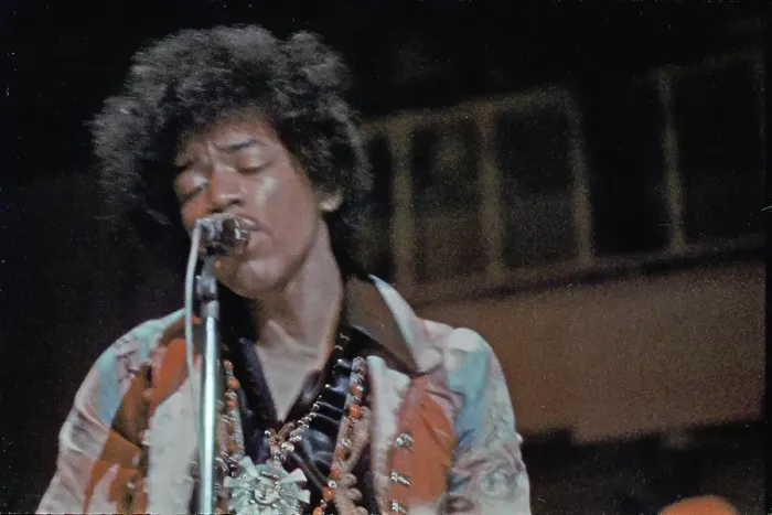 Framed Print : Jimi Hendrix Performs