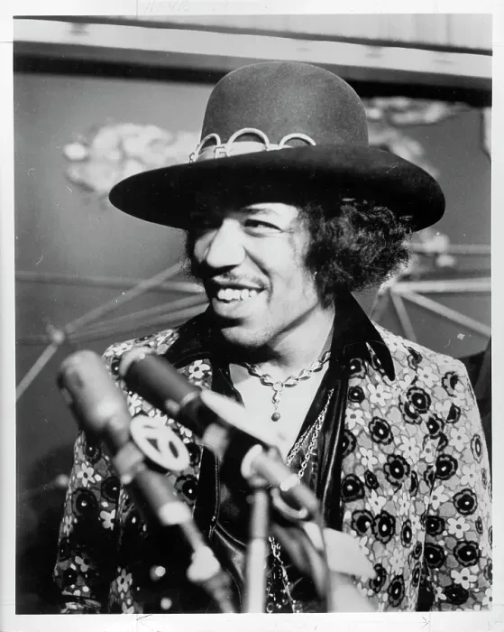 Framed Print : Jimi Hendrix Press Conference Framed Print : Jimi Hendrix Press Conference