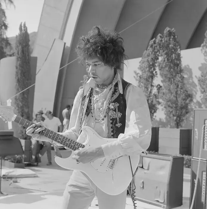 Framed Print : Jimi Hollywood Bowl Soundcheck Framed Print : Jimi Hollywood Bowl Soundcheck