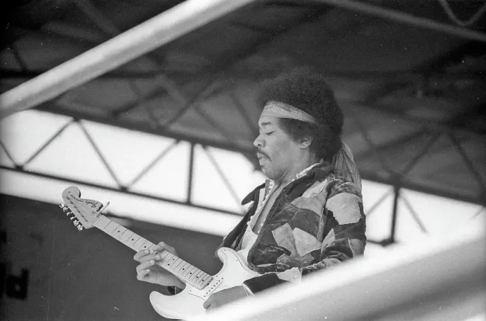 Framed Print : Jimi Plays His Last Concert Framed Print : Jimi Plays His Last Concert