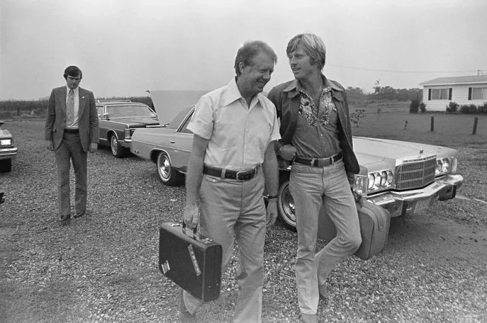 Framed Print : Jimmy Carter Carries Redford'S Briefcase Framed Print : Jimmy Carter Carries Redford'S Briefcase