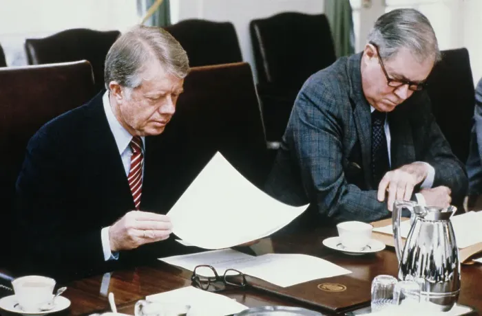 Framed Print : Jimmy Carter And Cyrus Vance Framed Print : Jimmy Carter And Cyrus Vance