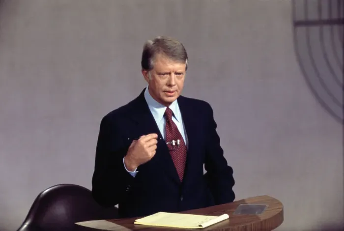 Framed Print : Jimmy Carter Debating Framed Print : Jimmy Carter Debating