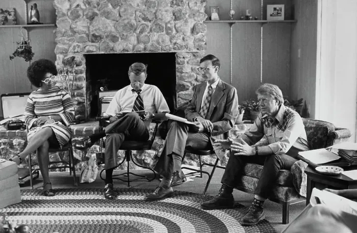 Framed Print : Jimmy Carter In Foreign Policy Meeting Framed Print : Jimmy Carter In Foreign Policy Meeting
