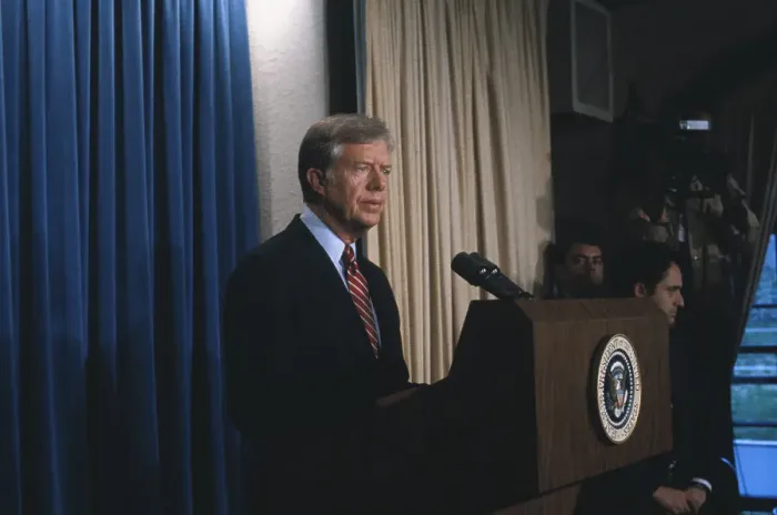 Framed Print : Jimmy Carter Giving Speech Framed Print : Jimmy Carter Giving Speech