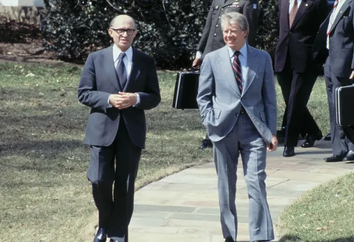 Framed Print : Jimmy Carter and Menachem Begin Strolling Outdoors Framed Print : Jimmy Carter and Menachem Begin Strolling Outdoors