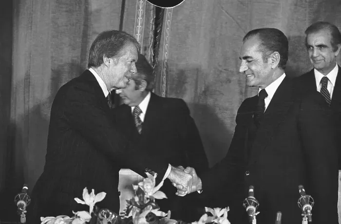 Framed Print : Jimmy Carter and the Shah of Iran Framed Print : Jimmy Carter and the Shah of Iran