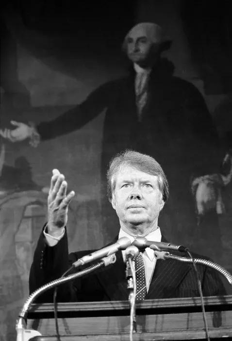Framed Print : Jimmy Carter Speaking at Capitol Framed Print : Jimmy Carter Speaking at Capitol