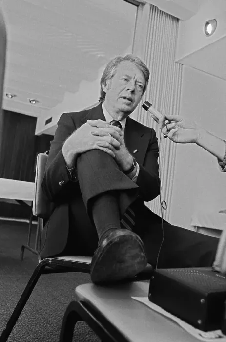 Framed Print : Jimmy Carter Talking at Conference Framed Print : Jimmy Carter Talking at Conference
