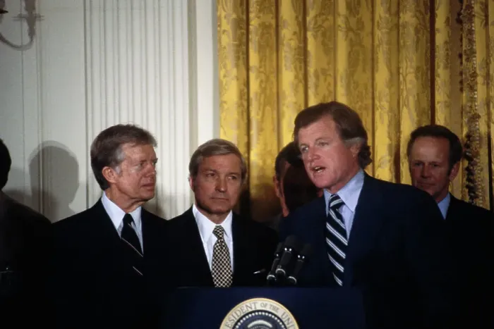 Framed Print : Jimmy Carter And Ted Kennedy Framed Print : Jimmy Carter And Ted Kennedy