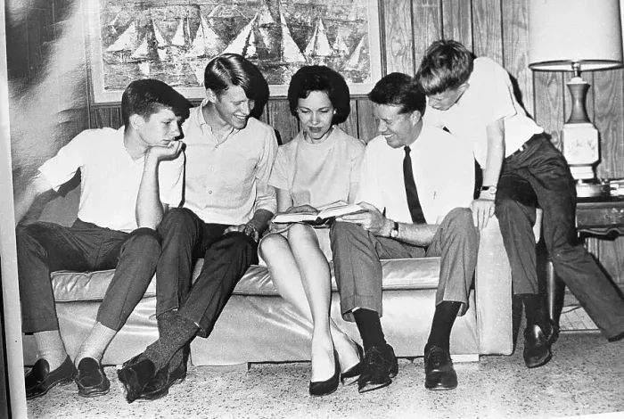 Framed Print : Jimmy Carter W / Wife And Children Framed Print : Jimmy Carter W / Wife And Children