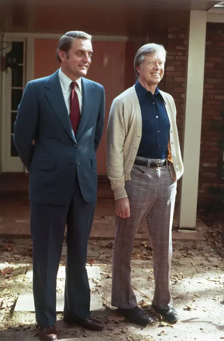 Framed Print : Jimmy Carter and Walter Mondale Outdoors Framed Print : Jimmy Carter and Walter Mondale Outdoors