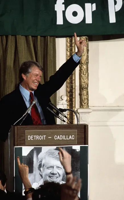 Framed Print : Jimmy Carter Waving from Rostrum Framed Print : Jimmy Carter Waving from Rostrum
