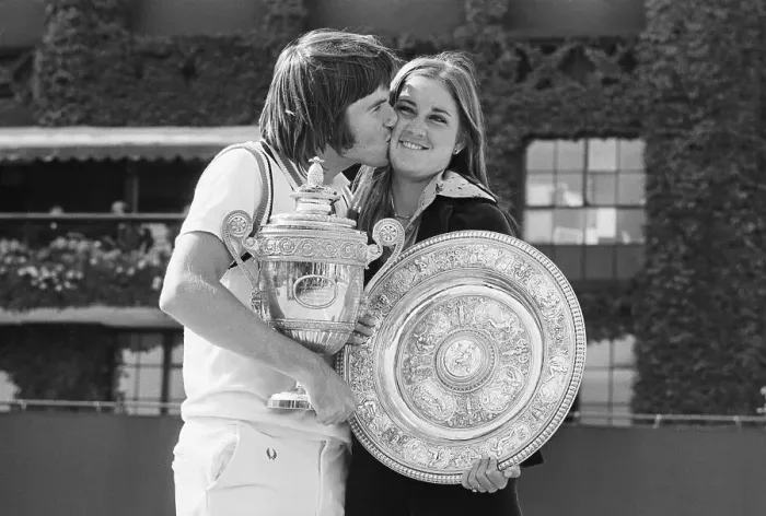 Framed Print : Jimmy Connors and Chris Evert Framed Print : Jimmy Connors and Chris Evert