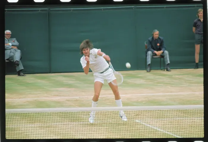 Framed Print : Jimmy Connors Hitting a Tennis Ball Framed Print : Jimmy Connors Hitting a Tennis Ball