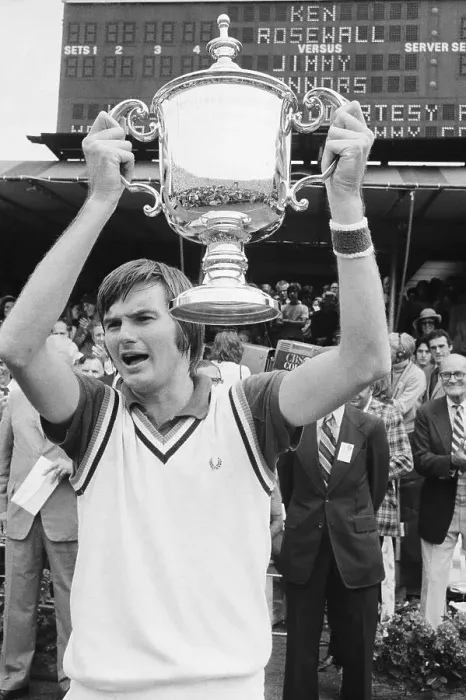 Framed Print : Jimmy Connors with US Open Trophy Framed Print : Jimmy Connors with US Open Trophy